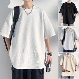 Men's T Shirts Mens Tshirt Men Solid Colour Male Oversized Hip Hop Shirt Man Casual Short Sleeve T-shirts Tops Tees