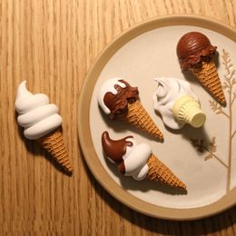 Fridge Magnets Summer Chocolate Ice Cream Refridgerator Magnets Cute Fridge Stickers Food Magnetic Buckle for Kitchen Home Decoration 230714