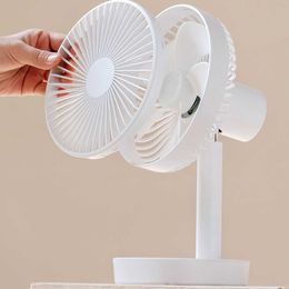 Electric Fans Portable Desktop Fan USB Charging Portable Air Conditioning Household Mute Electric Fans Air Conditioning for Office