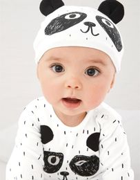 Clothing Sets Born Infant Baby Boys Girls 2pcs Clothes Set Cartoon Panda Toddler Fall Outfits Long Sleeve Pocket Romper Ears Hat Suit