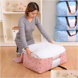 Storage Bags Quilt Non Woven Bag Foldable Clothes Blanket Sweater Organizer M/L/Xl Holder 87 G2 Drop Delivery Home Garden Housekee O Dh4Jm