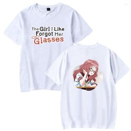 Men's T Shirts The Girl I Like Forgot Her Glasses Shirt Men Women Round Neck Short Sleeve Hip Hop Tops Tees Harajuku Cosplay Tee