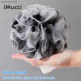 Soft Shower Loofah Bath Ball Sponge Bathing Ball Flower Extra Mesh Pouf Home Exfoliating Rich Bubbles Body Wash Scrubber Balls L230704