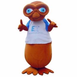 Professional custom E T Alien Cool Mascot Costume cartoon Monster character Clothes Halloween festival Party Fancy Dress2882