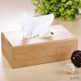 Tissue Boxes Napkins Fashion Bamboo Tissue Boxes Case Multifunction Pumping Paper Mapkin Tray Storage Box for Bathroom Kitchen Hall Living Room R230715