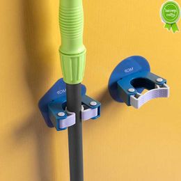 New High Quality Wall Mounted Mop Organiser Holder Brush Broom Hanger Home Storage Rack Bathroom Suction Hanging Pipe Hooks