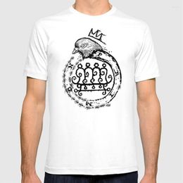 Men's T Shirts Hail King Paimon! Shirt Crowned Bird Horror Occult