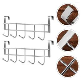 Hooks Hook Stainless Steel Door Versatile Cupboard Hangers Multi-functional Traceless Wall