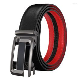 Belts Men Belt Metal Automatic Buckle Leather High Quality For Male Jeans Pants Waistband Business Fashion Strap