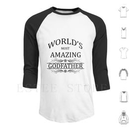 Men's Hoodies World&#39;S Most Amazing Godfather Long Sleeve Worlds Greatest