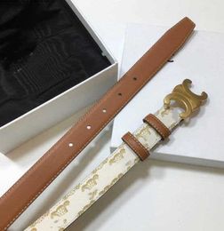 Trend Arc de Triomphe belt 2.5cm carriage belt new top leather