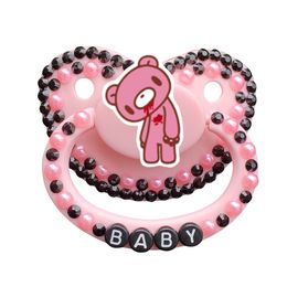 Baby Teethers Toys Pink 100% Handmade Adult Baby Pacifier Big Size Silicone Adult Nipple Little Bear For Adult Angry Baby Girl Boy ddlg 230714