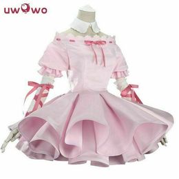 Shugo Chara Tsukiyomi Utau Cosplay Costume Girl Cute Pink Dress Angel Cosplay326Z