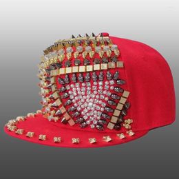 Ball Caps Rivet Baseball Cap Hip-hop Hat For Men Mesh Trucker Casual Gorra Padel Hombre Chapeau Femme Multicolor