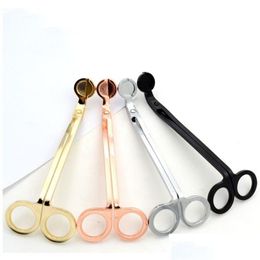 Scissors Metal Candle Wick Trimmer Stainless Steel Aromatherapy Candles Practical Oil Lamp Hook Cutters For Household 11 5Sl Bz Drop Dh9Gt