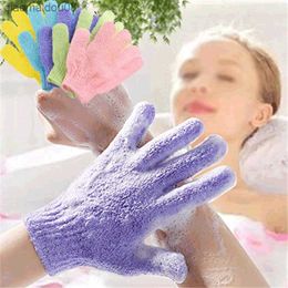 Bath Glove for Peeling Exfoliating Mitt Shower Scrub Gloves Body Massage Washing Bathing Scrub Sponge Brushes Back Scrubber L230704