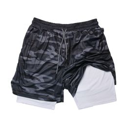 Men's Shorts Anime Gym Men 2 In 1 Manga Print Quick Dry Workout Mesh Short Pants Summer Fitness Running Camo Performance Sports 230715