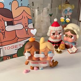 Blind box POP MART CRY Hug Pyjama Hanging Card Action Figure Miniature Surprise Bag Ornaments Toys Girls Gift Crybaby 230714