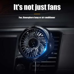 Electric Fans Car Cooling Fan Car Fans Multi-function Mini USB Car Fan Cooler Degree Rotating Cooling Fan Electric Car Circulator Speed