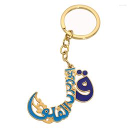 Keychains Islam Muslim Four Qul Suras Stainless Steel Key Chains Ring Offer Drop Service