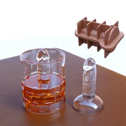 Ice Cream Tools Sexy 3d Ice Mould Cube Tray Soap Candle Silicone Moulds Funny Man Genital Shaped for Whiskey Cocktail Juice Soap Kitchen Gadgets 230715