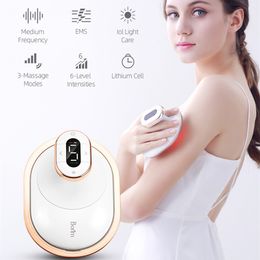 Face Massager EMS 3 LED Light Body Slimming Machine Skin Tightening Electric Massager Medium Frequency Weight Loss Fat Fitness Trainer 230714