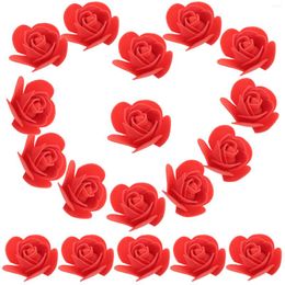 Decorative Flowers 50 Pcs Headgear Small For Crafts Light House Decorations Home Accessories Wedding Fake Foams Rose Artificial