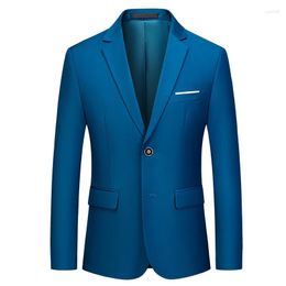 Men's Suits 2023 Spring And Autumn Business Leisure Single Piece Small Suit Fashion Solid Color Coat