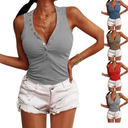 Women's T Shirts Summer Tops Urban Casual Streetwear Loose Vest Sleeveless Pullover T-shirt