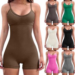 Active Shirts Workout Sport Wear Fitness Gym Yoga Jumpsuit Bodysuit For Prom Jumpsuits And Rompers Juniors Summer Women Casual