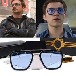 New DITA FLIGHT 006 Tony Stark Iron Style Classic Pilot Sunglasses Men Women Square Luxury Design Retro Metal Goggles UV400 Eyeglasses