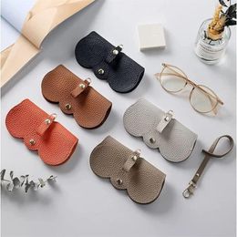 Storage Bags PU Sunglasses Bag Portable Eyeglass Case Protection Cover Cute Clip Simple Travel Essentials