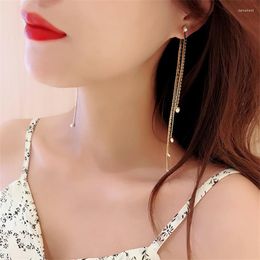 Stud Earrings Fashion Tassels Vintage Zircon Beading Women Aretes For Designer Jewellery 2023