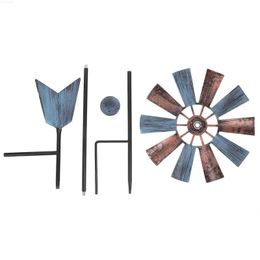 Garden Decorations The Sign Garden Ornament Decorative Windmill Outdoor Adornment Iron Pinwheels Wonderful L230715