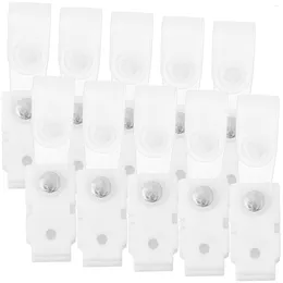 Storage Bags 20 Pcs Id Badgess Card Plastic Clip Clips Folder Work White Acrylic Holder Name Tag