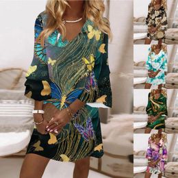 Casual Dresses Clothing Woman Summer 2023 Elegant Skin-Friendly Comfortable Loose Flower Floral Printed Dress Suit Set Women Vestidos