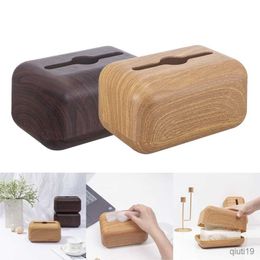 Tissue Boxes Napkins Japanese Tissue Box Napkin Storage Holder Wooden Cover ABS Toilet Paper Case Container Simple Stylish Home Car Desktop Organiser R230715