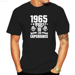 Men's T-Shirts Funny Made In 1965 Birthday Gift Print Joke T-shirt 57 Years esome Husband Casual Short Sleeve Cotton T Shirts Men 2022 L230715