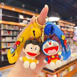 Fashion blogger designer jewelr Anime cartoon machine cat keychaint mobile phone Keychains Lanyards KeyRings wholesale YS205