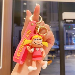 Fashion blogger designer jewelr Silicone three-dimensional doll Pendant mobile phone Keychains Lanyards KeyRings wholesale YS209