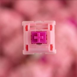 Keyboards Boba Gum RGB Pink Silent Linear Bobagum RGB for Mechanical Keyboard Custom Switch 5pin 52g 62g 68g Bottom Switch 230714