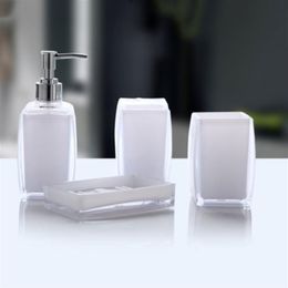 Acrylic 4 piece set bathroom accessories set soap bottle mouth cup soap dish cup toothbrush holder case ball boy householy DTT88 Y264z
