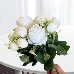Decorative Flowers Artificial Flower Beautiful Mothers Day Rose Lifelike Decorate Bouquet