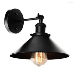 Wall Lamp Night Light Retro Style E27 Base Lighting Simple Installation Metal Indoor Vintage Industrial LED