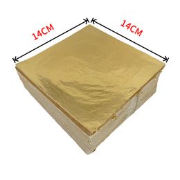 Packaging Paper 1000 pcs 14 x 14 cm Decoration Copper leaf Colour 2.5 - Gold Imitation Foil Leaf Attached on Furniture Wooden Frame Glass Buddba 230714