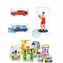 PVC Clear MATCHBOX TOMY Toy Car Model 1 64 TOMICA Wheels Dust Proof Display Protection Box 82 40 30mm 210326249w