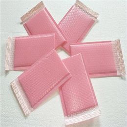 Gift Wrap 15x20 5cm Usable space pink Poly bubble Mailer envelopes padded Mailing Bag Self Sealing Packing Bag274b