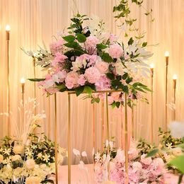 Customise 40cm Artificial Rose Wedding Table Decor Flower Ball Centrepieces Backdrop Party Floral Road Lead Decorative Flowers & W241A