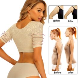 Arm Shaper Upper Arm Shapers for Women Tops Arm Compression Slimming Shapewear Humpback Posture Corrector Shapers Vest Tops 230714