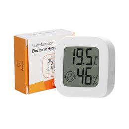 Termômetro digital lcd higrômetro interno quarto eletrônico medidor de temperatura umidade sensor medidor estação meteorológica para casa higrotermógrafo